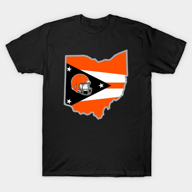 State of Ohio - Cincinnati Football T-Shirt by Locker Room Originals